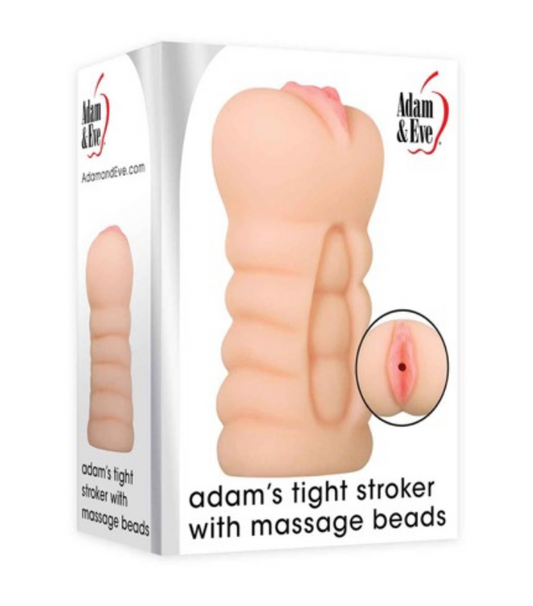 Adams tight stroker with massage beads