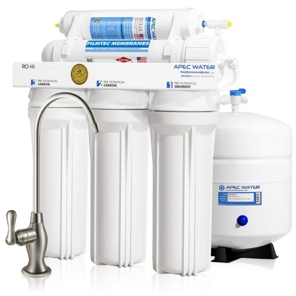 APEC Water Systems RO Trinkwassersystem 90 GPD Hohes Durchflussvolumen NSF-zertifiziert