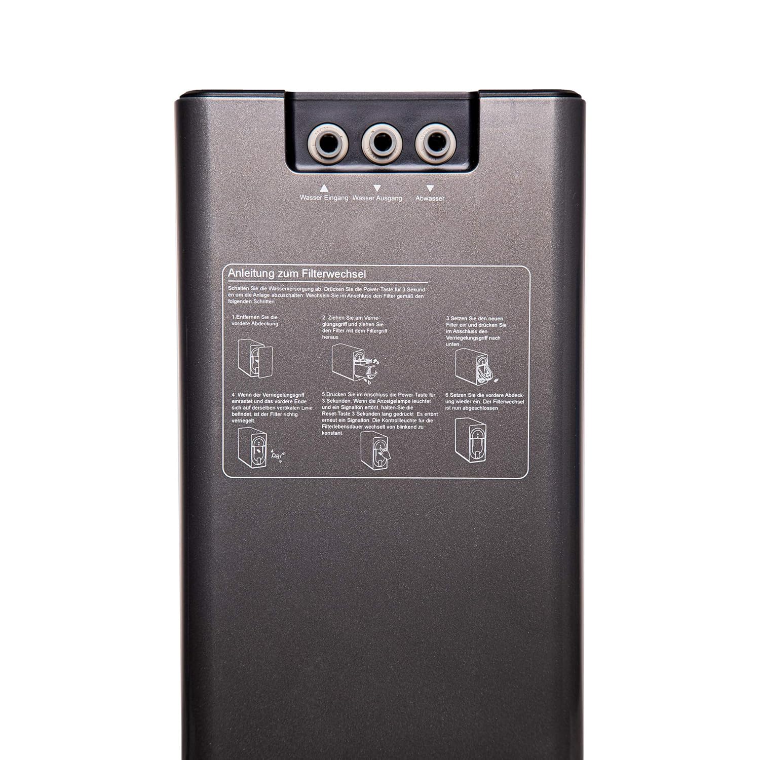 Aqmos Umkehrosmoseanlage 75 GPD 3-in-1-Filter 500 Liter/Tag mit Smart-Display