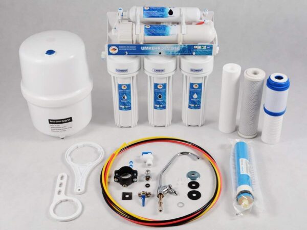 AquaEco RO Wasseraufbereiter 6 Stufen 75GPD mit Bioactive Carbon