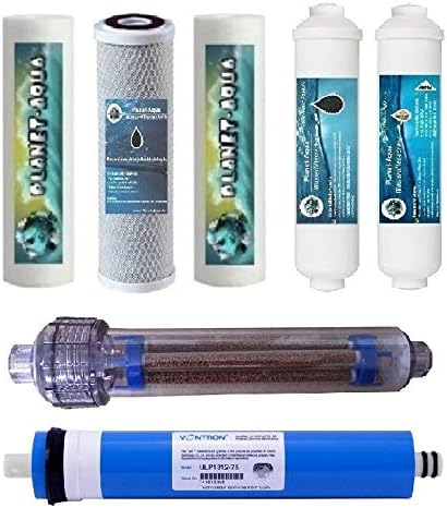 Aquasana Ersatzfilter mit Negativionenfilter und 75 GPD Membran für 7-stufige RO-Systeme