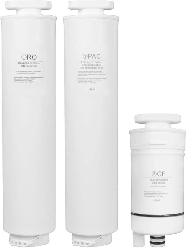 BEM Ersatzfilter-Set (RO, PAC, CF) für Luna Wasserfiltersystem mit Umkehrosmose