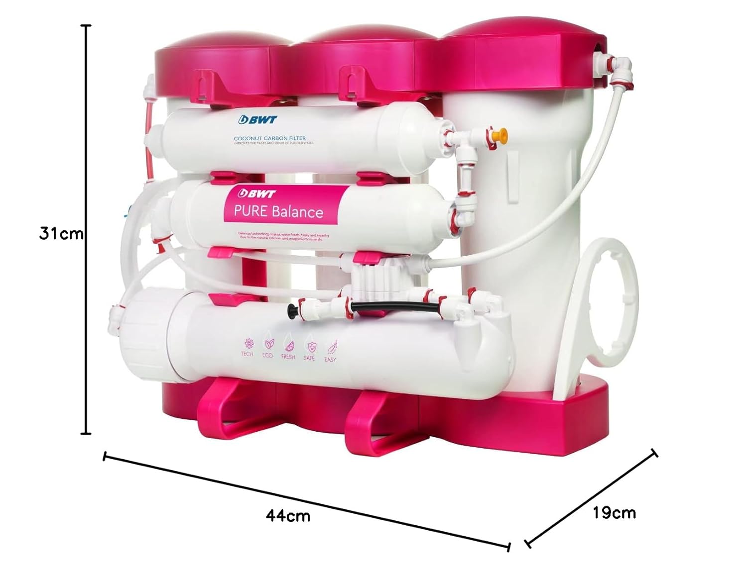 BWT P'URE Haushalts-Reverse-Osmoseanlage 75GPD 6 Stufen PFAS-Reduktion NSF-zertifiziert