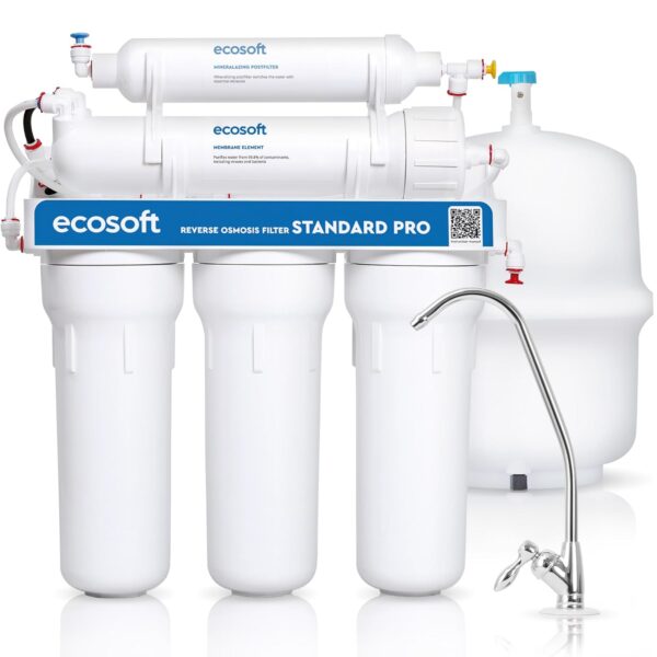 Ecosoft Standard PRO Umkehrosmose-Anlage Kompaktfilter ohne Pumpe 75 GPD