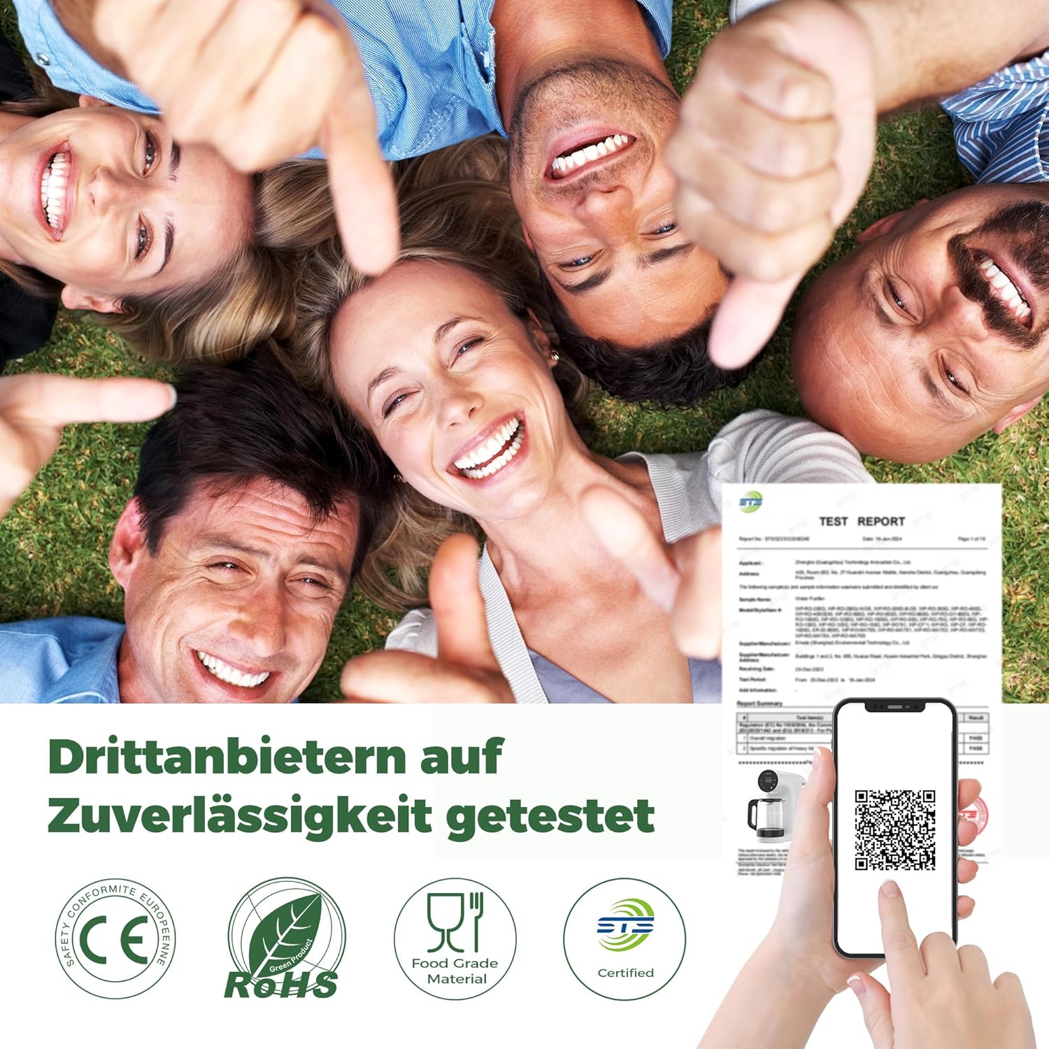 Ecoviva Reverse Osmose Wasserfilter 4-stufig 3:1 Entsorgungsverhältnis kompakt