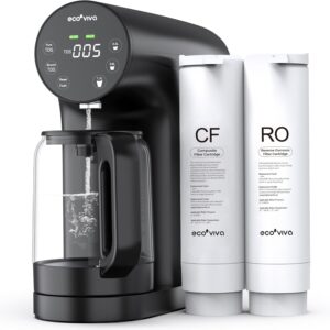 Ecoviva WP-RO-200G Osmoseanlage mit 5-Stufen-Filtration, Echtzeit-TDS-Monitor, 3:1