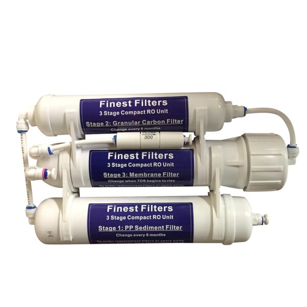 Finest-Filters 3-Phasen Kompakt-Reverse-Osmoseanlage 380 L/Tag mit Zubehör
