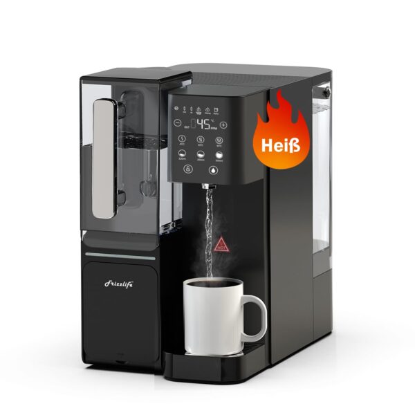 Frizzlife WB99-H Countertop Umkehrosmose-Anlage mit Instant-Heißwasser, alkalische Filterung, 3,5:1 Entsorgungsverhältnis, NSF/ANSI 58-zertifiziert – kompakte, platzsparende...