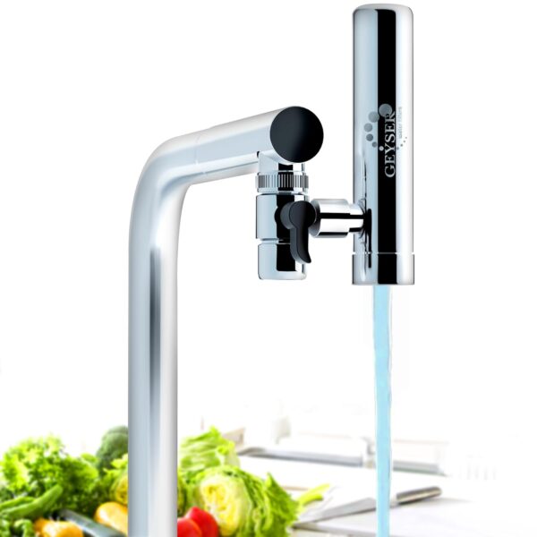 Geyser Euro Wasserfilter für Küchenarmatur mit Aragon-Kartusche, hocheffizient