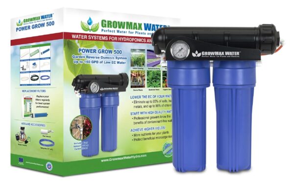 GrowMax Water Umkehrosmoseanlage 500 L/h, Power Grow-Technologie, hochdurchlässig
