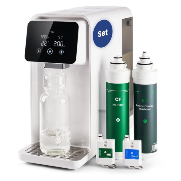 HO3 Home One Osmoseanlage mit 4 Temperaturstufen, 5 Durchflussstufen, Echtzeit-TDS