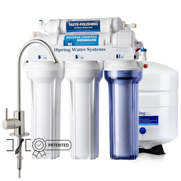 iSpring RCC7 Umkehrosmose Wasserfiltersystem 75 GPD 5-Stufen Unterbau