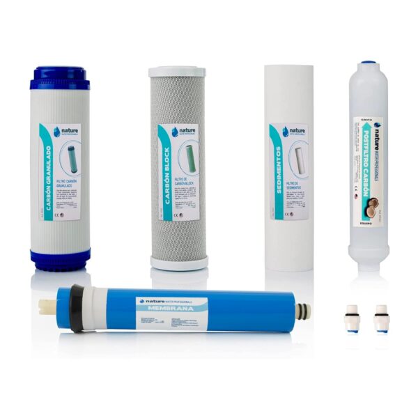 NATURE WATER PROFESSIONALS RO Filterset 4-teilig 75GPD 5-stufig Polypropylen
