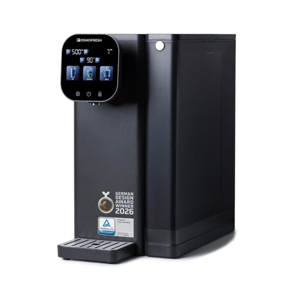 OsmoFresh Fusion Air Umkehrosmose-Anlage, 2:1 Abwasserverhältnis, Triple UV-C, Heißwasserhahn