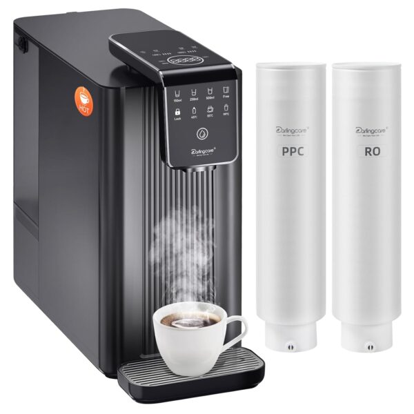 Osmosis System Trinkwasserfilter Countertop 6-Wege RO-System mit Echtzeit-TDS-Monitor und Heißwasserfunktion