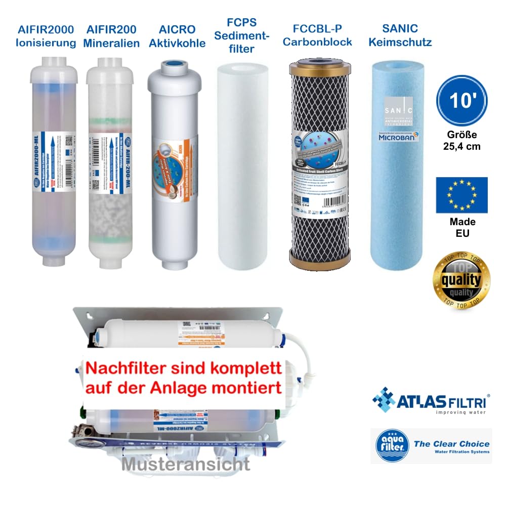 Perfect Water Ultimate Plus PRO 800 GPD 7-stufiges Filtersystem ohne Tank