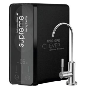 Supreme Clever 1200 GPD ECO Tankless Umkehrosmose 2,65 L/min Touch-Display Schwarz