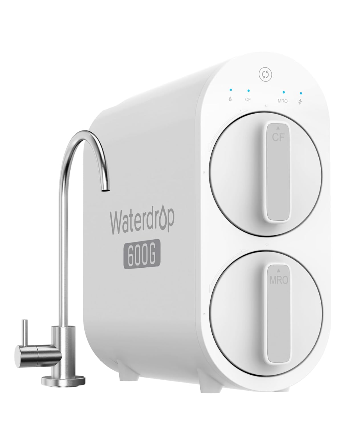 Waterdrop G2P600 RO Wasserfiltersystem, 8000 L, 2:1 Reiner Wasser, Tanklos, Enthärtung
