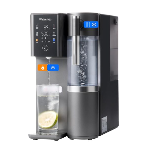 Waterdrop WD-A2 Umkehrosmose-Anlage mit Heiß-/Kaltwasser, 6 Temperatureinstellungen, 3:1 Entsorgungsverhältnis